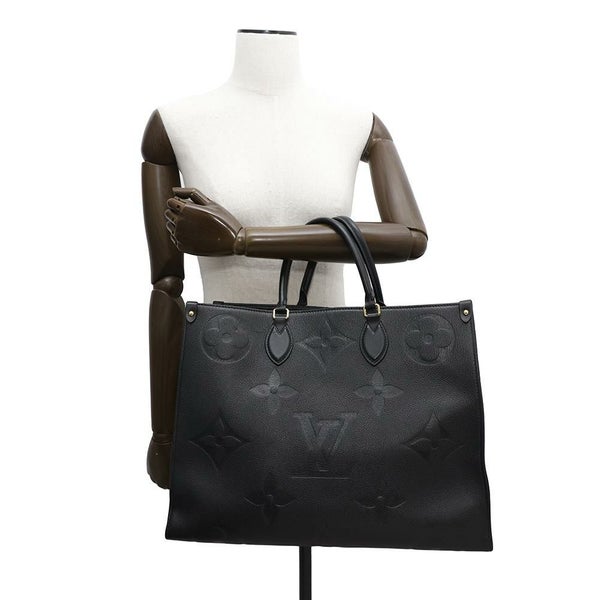 ルイヴィトン トートバッグ モノグラム・アンプラント オンザゴーGM M44925 LOUIS VUITTON 2wayショルダー 黒 ブラック