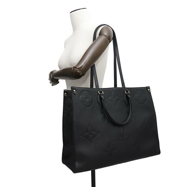 ルイヴィトン トートバッグ モノグラム・アンプラント オンザゴーGM M44925 LOUIS VUITTON 2wayショルダー 黒 ブラック
