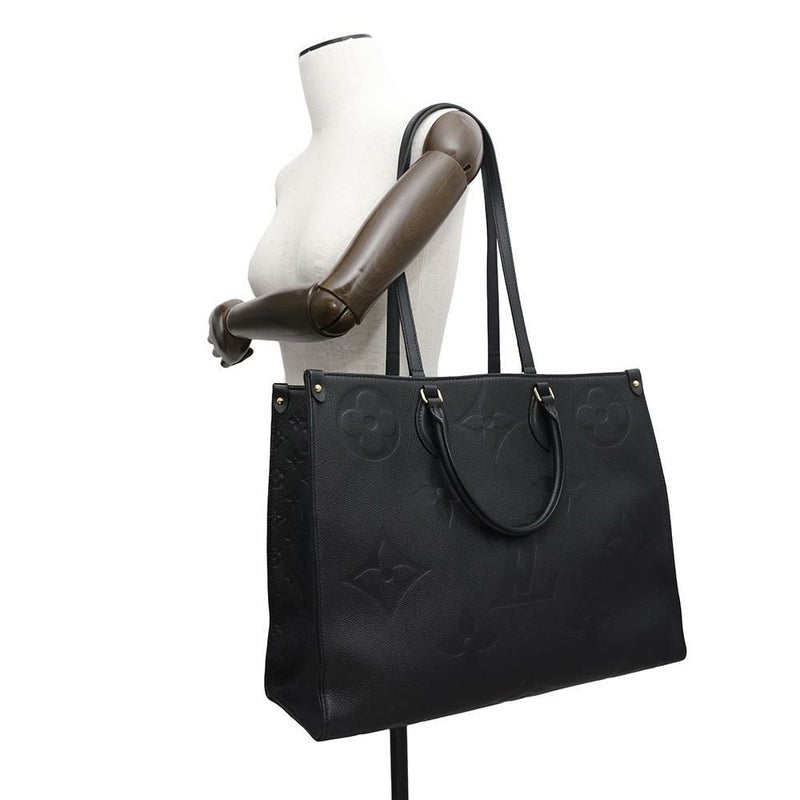 ルイヴィトン トートバッグ モノグラム・アンプラント オンザゴーGM M44925 LOUIS VUITTON 2wayショルダー 黒 ブラック
