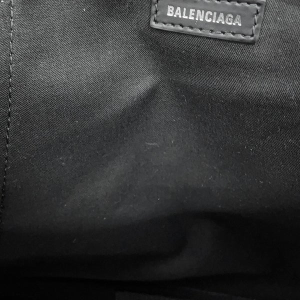 バレンシアガ トートバッグ ネイビー カバス M ポーチ付き 581292 BALENCIAGA 白 黒