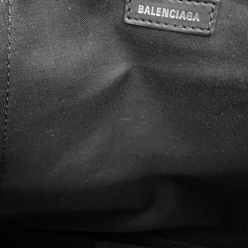 バレンシアガ トートバッグ ネイビー カバス M ポーチ付き 581292 BALENCIAGA 白 黒