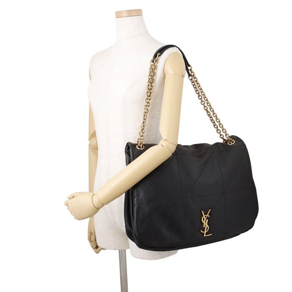 サンローランパリ チェーンショルダーバッグ ジェイミー4.3 ラージ ラムスキン 742431 SAINT LAURENT PARIS 2way 黒