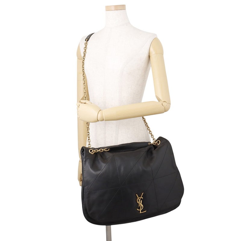 サンローランパリ チェーンショルダーバッグ ジェイミー4.3 ラージ ラムスキン 742431 SAINT LAURENT PARIS 2way 黒