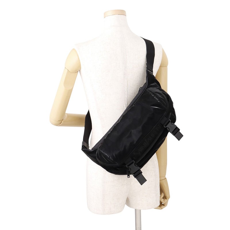 サンローランパリ エンブロイダリー ボディバッグ ロゴ シルクテックキャンバス 758258 SAINT LAURENT PARIS バッグ 黒
