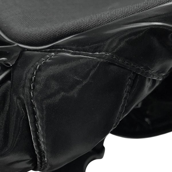 サンローランパリ エンブロイダリー ボディバッグ ロゴ シルクテックキャンバス 758258 SAINT LAURENT PARIS バッグ 黒
