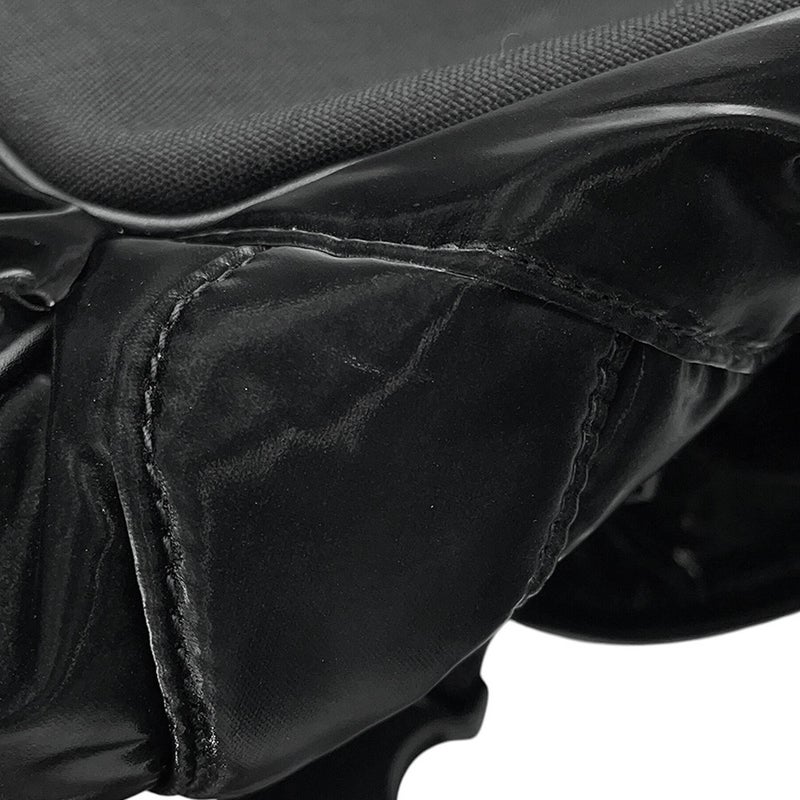 サンローランパリ エンブロイダリー ボディバッグ ロゴ シルクテックキャンバス 758258 SAINT LAURENT PARIS バッグ 黒