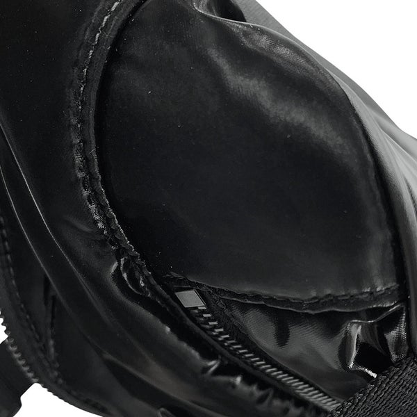 サンローランパリ エンブロイダリー ボディバッグ ロゴ シルクテックキャンバス 758258 SAINT LAURENT PARIS バッグ 黒