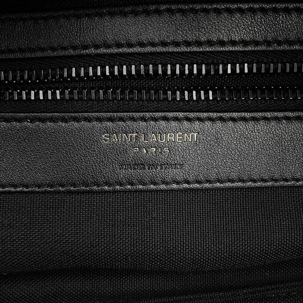 サンローランパリ エンブロイダリー ボディバッグ ロゴ シルクテックキャンバス 758258 SAINT LAURENT PARIS バッグ 黒