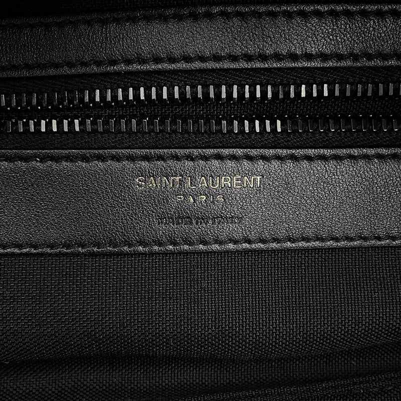 サンローランパリ エンブロイダリー ボディバッグ ロゴ シルクテックキャンバス 758258 SAINT LAURENT PARIS バッグ 黒