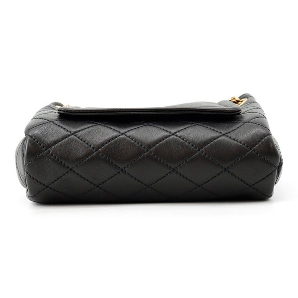 サンローランパリ チェーンショルダーバッグ ミニ ノリータ キルティング YSL 672738 SAINT LAURENT PARIS バッグ 黒