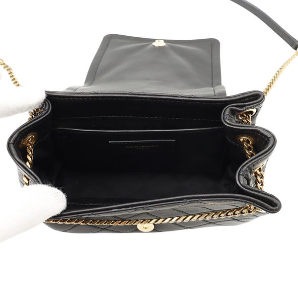 サンローランパリ チェーンショルダーバッグ ミニ ノリータ キルティング YSL 672738 SAINT LAURENT PARIS バッグ 黒