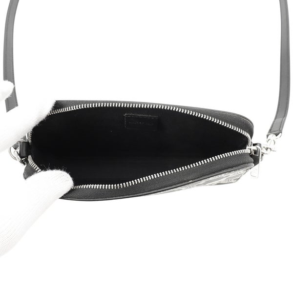 セリーヌ ショルダーバッグ トリオンフ ホリゾンタル PVC レザー 10L272 CELINE 黒