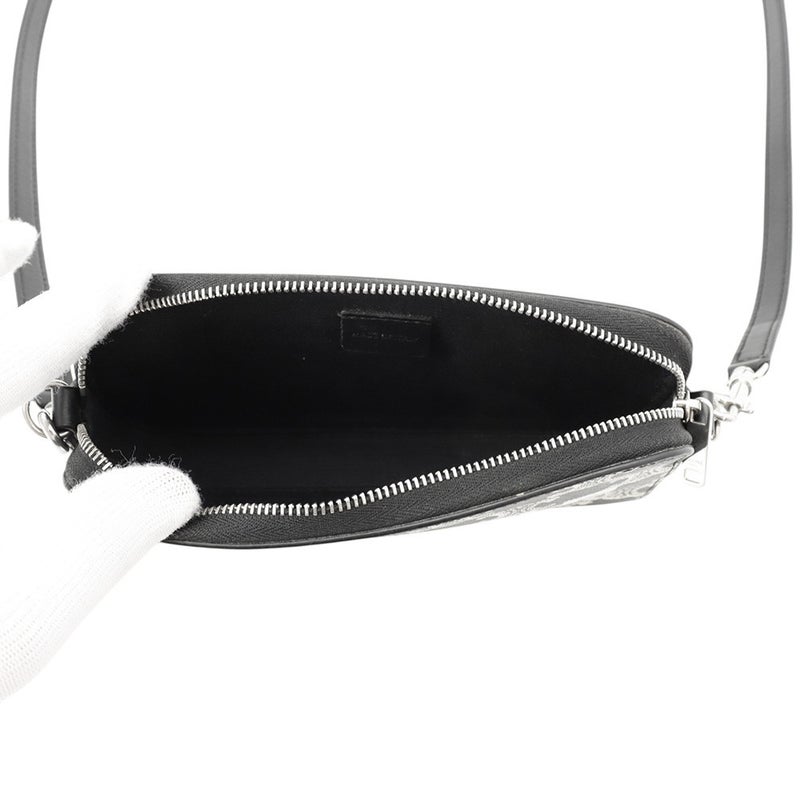 セリーヌ ショルダーバッグ トリオンフ ホリゾンタル PVC レザー 10L272 CELINE 黒