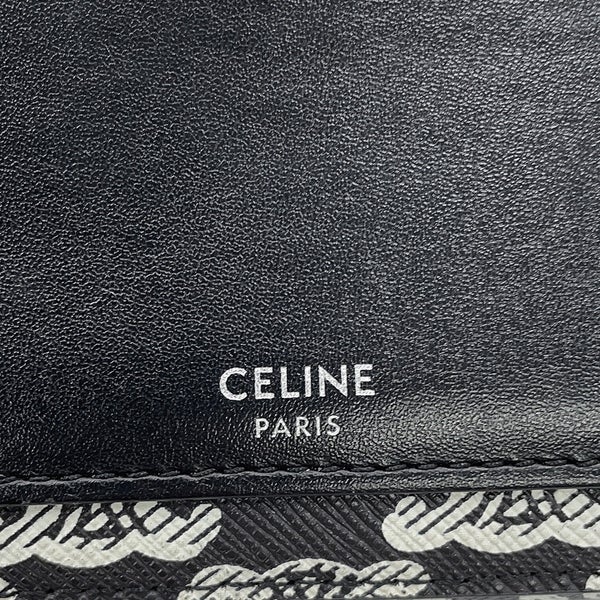 セリーヌ ショルダーバッグ トリオンフ ホリゾンタル PVC レザー 10L272 CELINE 黒