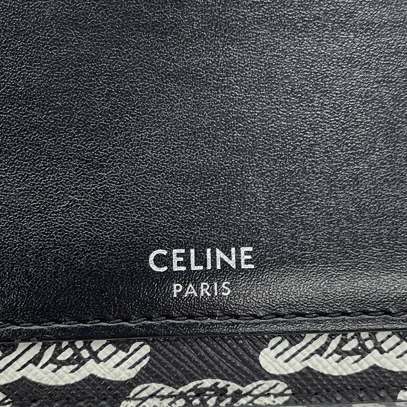 セリーヌ ショルダーバッグ トリオンフ ホリゾンタル PVC レザー 10L272 CELINE 黒