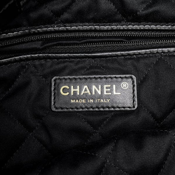 シャネル リュック シャネル22 ラージ シャイニーカーフレザー AS3313 CHANEL バックパック バッグ 黒