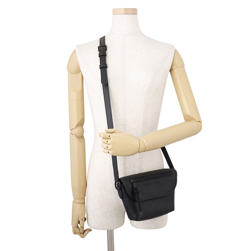 ルイヴィトン ショルダーバッグ モノグラム・シャドウ パルス・ウェアラブル ウォレット M12636 LOUIS VUITTON 黒 ブラック