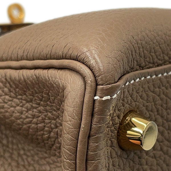 エルメス ハンドバッグ ケリー25 内縫い エトゥープ/ゴールド金具 トゴ Z刻印 HERMES Kelly 2wayバッグ
