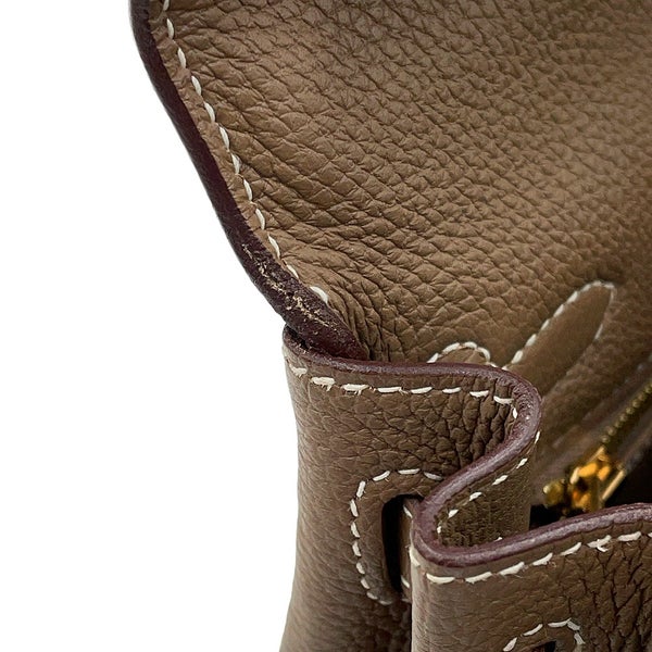 エルメス ハンドバッグ ケリー25 内縫い エトゥープ/ゴールド金具 トゴ Z刻印 HERMES Kelly 2wayバッグ