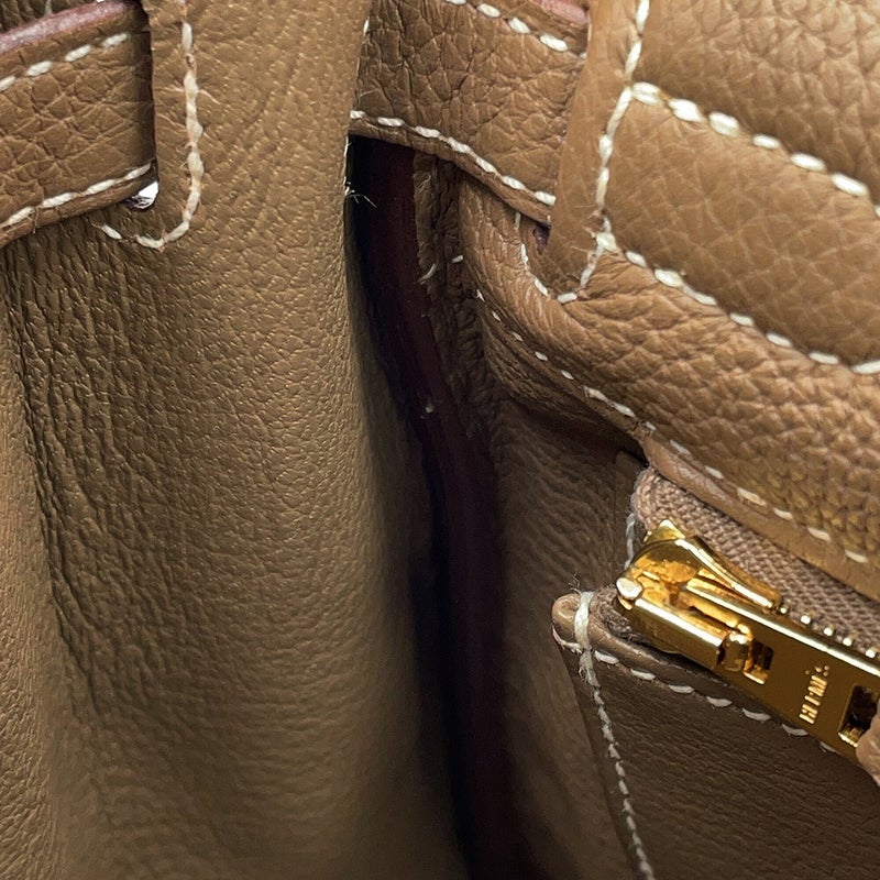 エルメス ハンドバッグ ケリー25 内縫い エトゥープ/ゴールド金具 トゴ Z刻印 HERMES Kelly 2wayバッグ