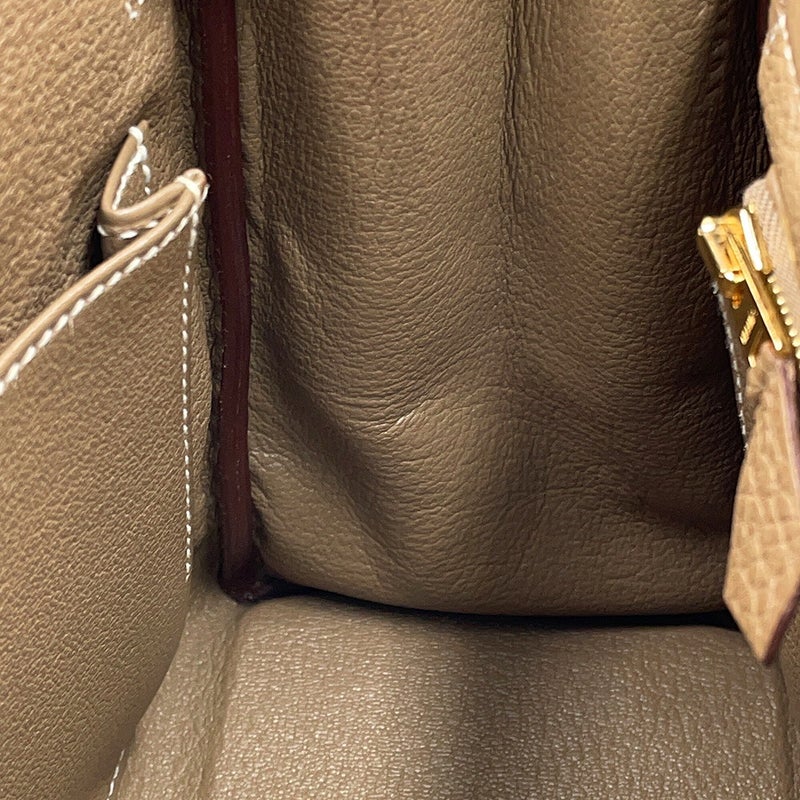 エルメス ハンドバッグ ケリー25 内縫い エトゥープ/ゴールド金具 トゴ Z刻印 HERMES Kelly 2wayバッグ