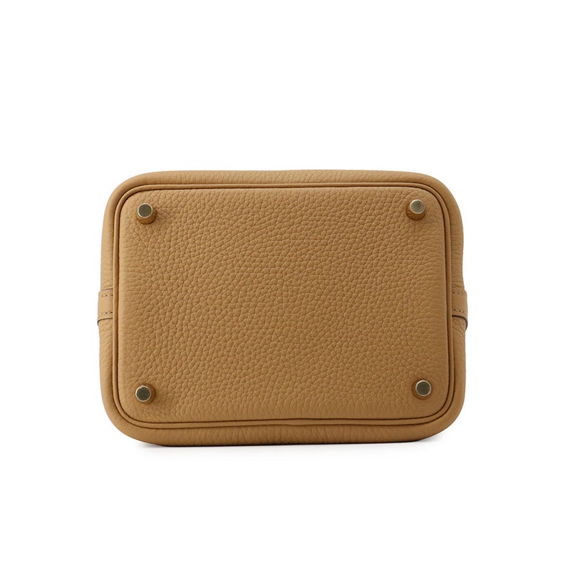 エルメス ハンドバッグ ピコタンロックPM ビスキュイ/ゴールド金具 トリヨンクレマンス W刻印 HERMES