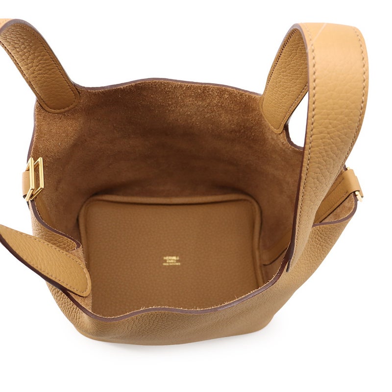 エルメス ハンドバッグ ピコタンロックPM ビスキュイ/ゴールド金具 トリヨンクレマンス W刻印 HERMES