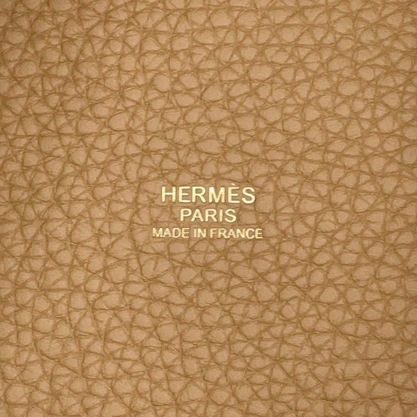 エルメス ハンドバッグ ピコタンロックPM ビスキュイ/ゴールド金具 トリヨンクレマンス W刻印 HERMES