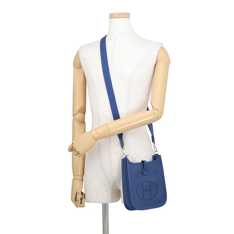 エルメス ショルダーバッグ エブリンTPM 111cm アマゾン ブルータイ/シルバー金具 トリヨンクレマンス G刻印