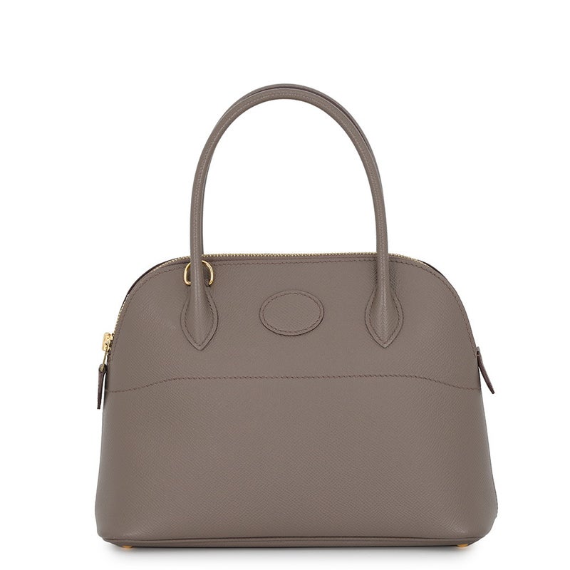 エルメス ハンドバッグ ボリード27 エタン/ゴールド金具 エプソン D刻印 HERMES Bolide 2wayショルダーバッグ
