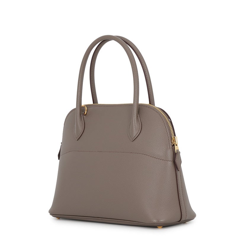 エルメス ハンドバッグ ボリード27 エタン/ゴールド金具 エプソン D刻印 HERMES Bolide 2wayショルダーバッグ