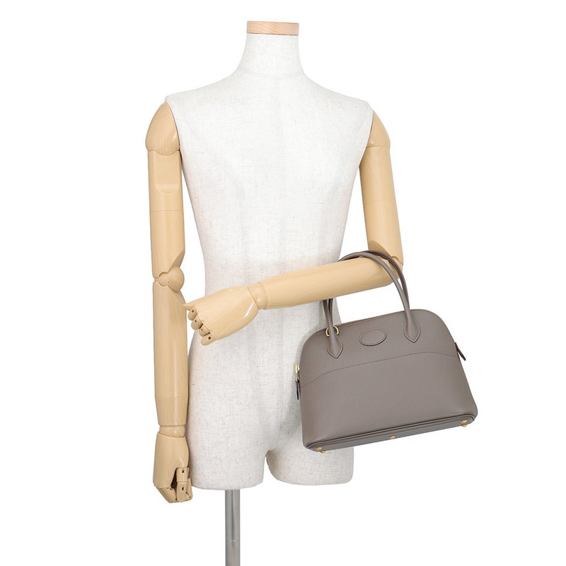 エルメス ハンドバッグ ボリード27 エタン/ゴールド金具 エプソン D刻印 HERMES Bolide 2wayショルダーバッグ