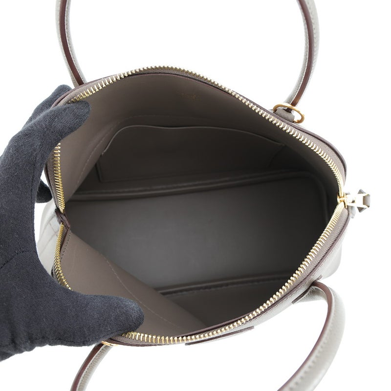 エルメス ハンドバッグ ボリード27 エタン/ゴールド金具 エプソン D刻印 HERMES Bolide 2wayショルダーバッグ