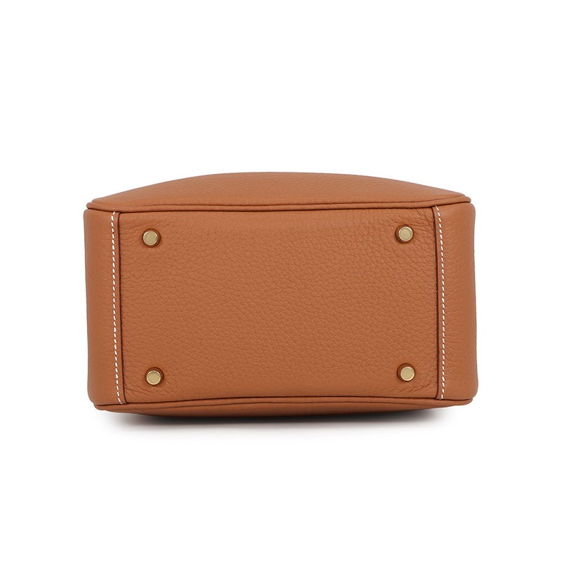エルメス ハンドバッグ リンディ ミニ ゴールド/ゴールド金具 トリヨンクレマンス G刻印 HERMES バッグ 2wayショルダーバッグ