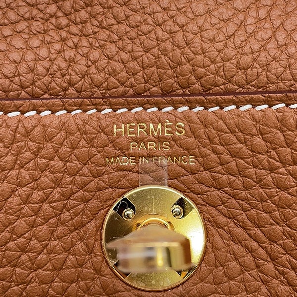 エルメス ハンドバッグ リンディ ミニ ゴールド/ゴールド金具 トリヨンクレマンス G刻印 HERMES バッグ 2wayショルダーバッグ