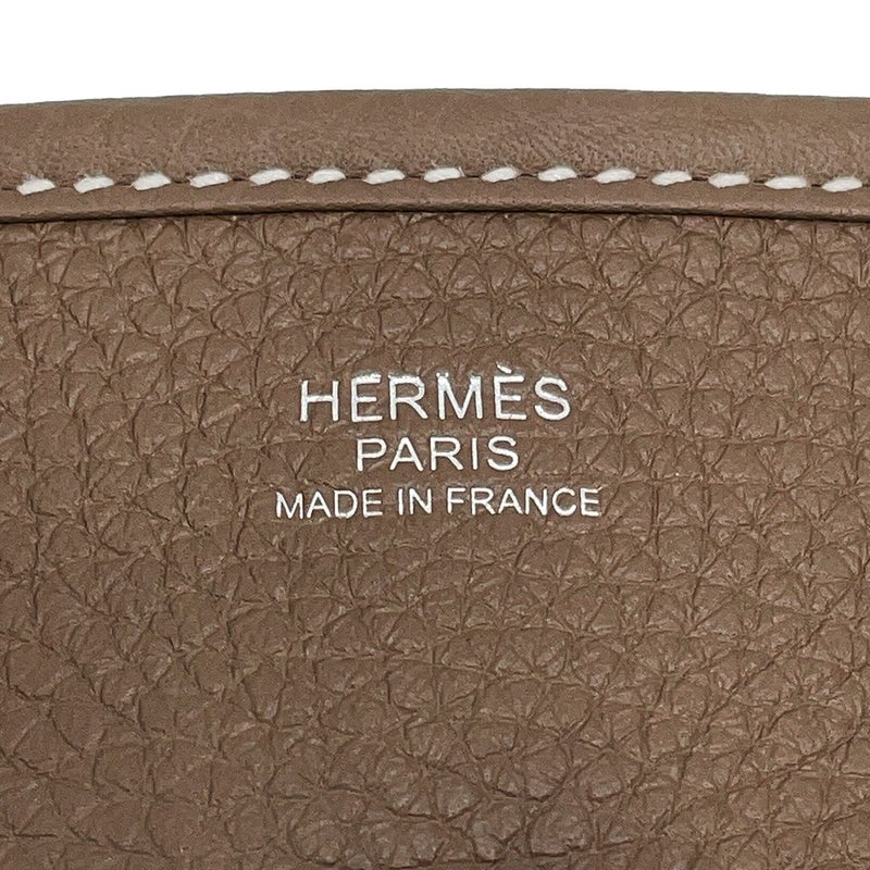 エルメス ショルダーバッグ エブリン3 PM エトゥープ/シルバー金具 トリヨンクレマンス G刻印 HERMES Evelyne