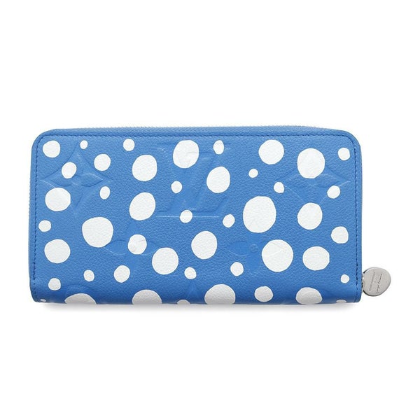 ルイヴィトン 長財布 モノグラム・アンプラント インフィニティ ドット LV × YK ジッピー・ウォレット M81954 草間彌生