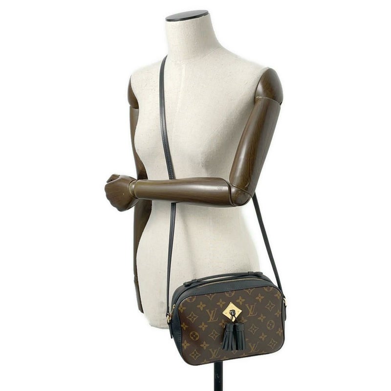 ルイヴィトン ショルダーバッグ モノグラム サントンジュ M43555 LOUIS VUITTON タッセル ブラック 黒