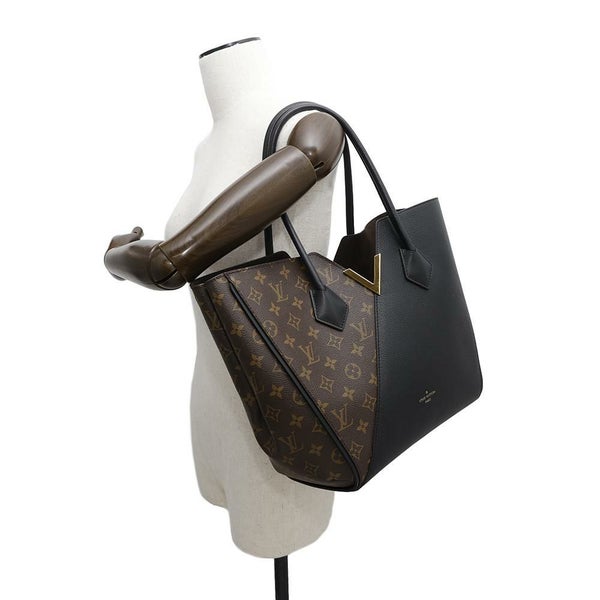 ルイヴィトン トートバッグ モノグラム カーフレザー キモノMM M40460 LOUIS VUITTON 黒 ブラック