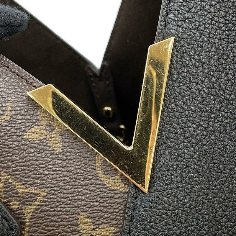 ルイヴィトン トートバッグ モノグラム カーフレザー キモノMM M40460 LOUIS VUITTON 黒 ブラック