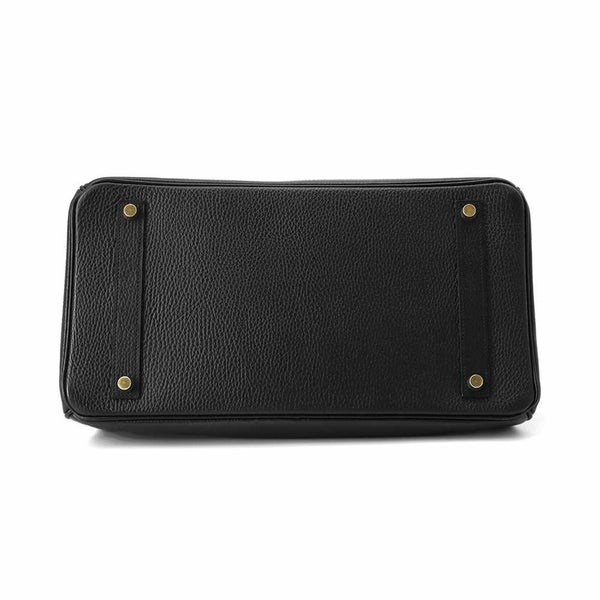 エルメス バーキン35 ブラック/ゴールド金具 アルデンヌ □B刻印 HERMES Birkin ハンドバッグ 黒