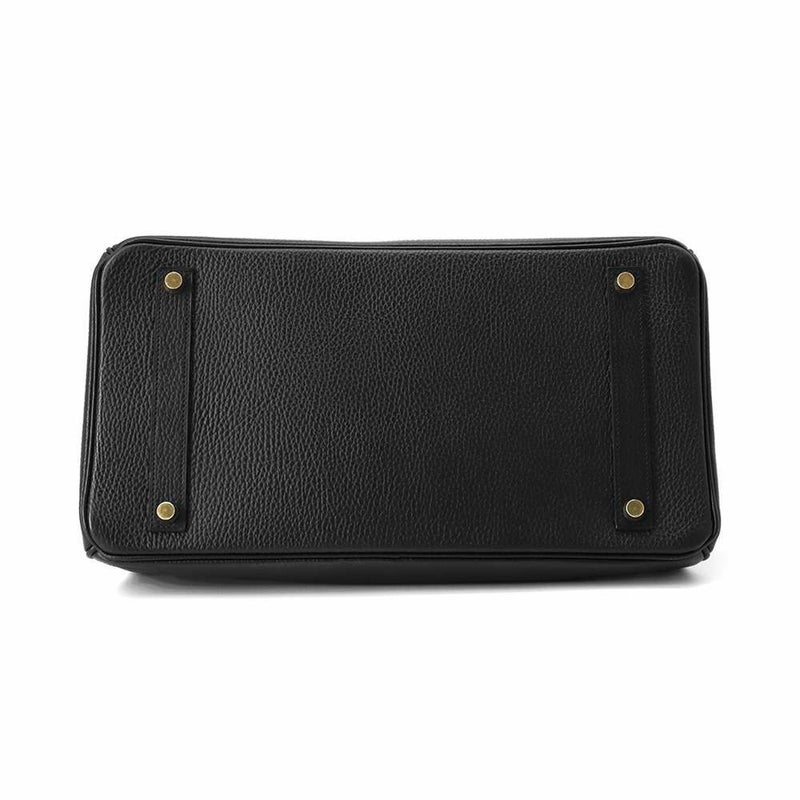 エルメス バーキン35 ブラック/ゴールド金具 アルデンヌ □B刻印 HERMES Birkin ハンドバッグ 黒