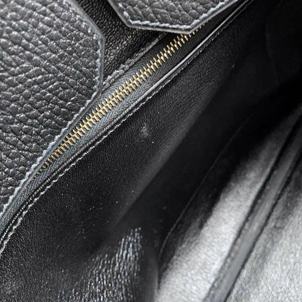 エルメス バーキン35 ブラック/ゴールド金具 アルデンヌ □B刻印 HERMES Birkin ハンドバッグ 黒