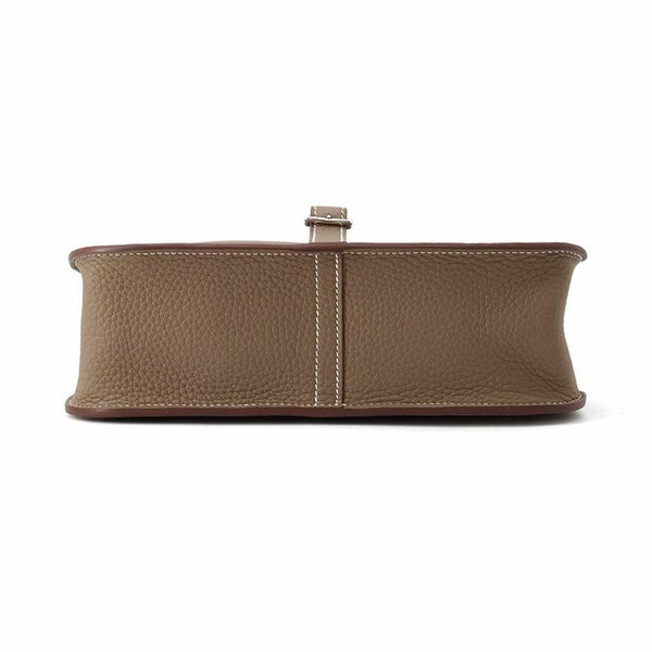 エルメス ハンドバッグ アルザン25 エトゥープ/シルバー金具 トリヨクレマンス K刻印 2wayショルダー