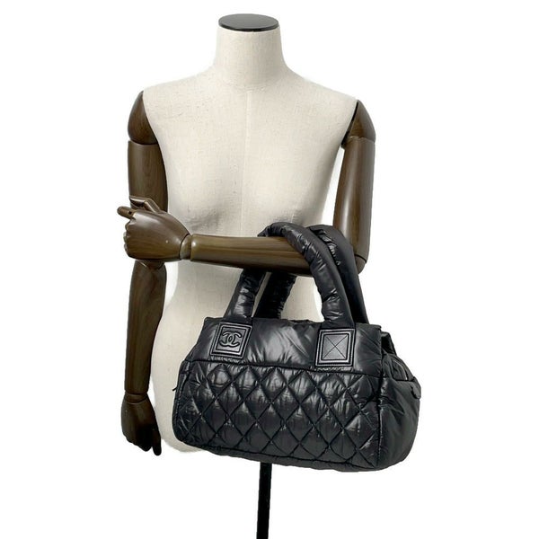 シャネル ハンドバッグ コココクーン マトラッセ ココマーク A48619 CHANEL バッグ ミニボストンバッグ 黒