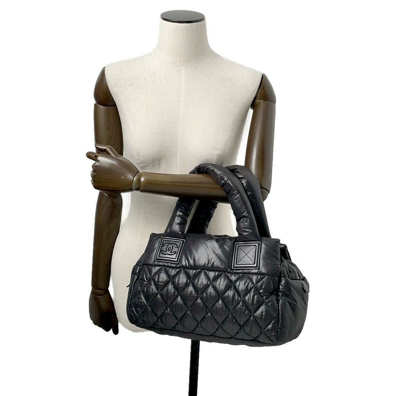 シャネル ハンドバッグ コココクーン マトラッセ ココマーク A48619 CHANEL バッグ ミニボストンバッグ 黒
