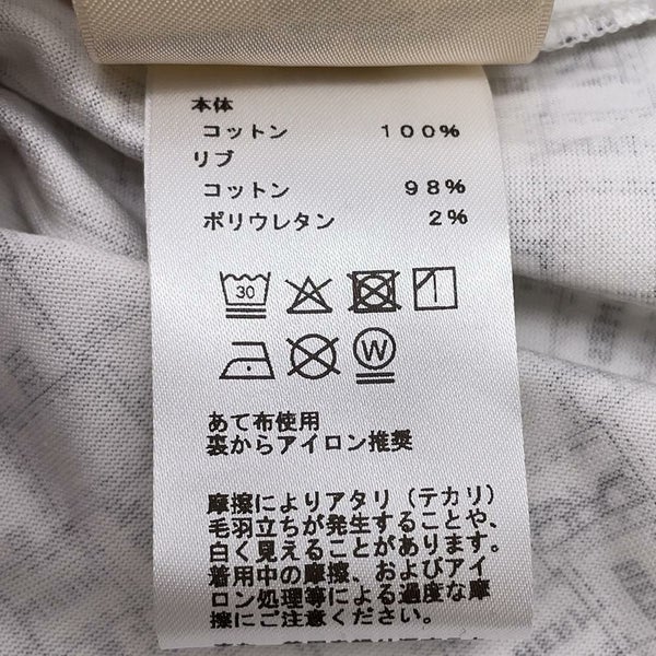 エルメス Ｔシャツ ボルデュック チェック コットン レディースサイズ36 HERMES トップス 白