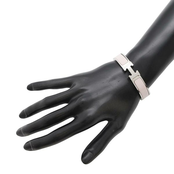 エルメス ブレスレット クリックH クリッククラックPM ローズ・カンダー/シルバー金具 HERMES アクセサリー