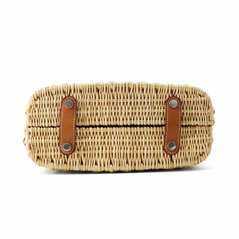 エルメス ハンドバッグ ボリート ピクニック24 ナチュラル/フォーブ/シルバー金具 ヤナギ/バレニア C刻印