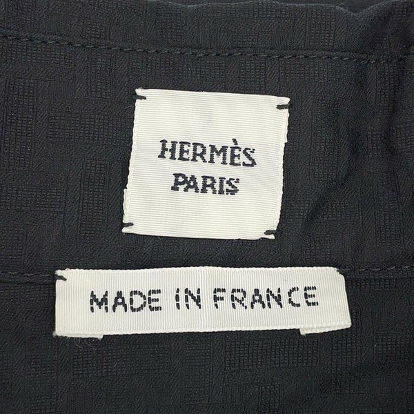 エルメス ワンピース ジップアップ・ドレス モザイク モチーフ サイズ40 HERMES アパレル 黒